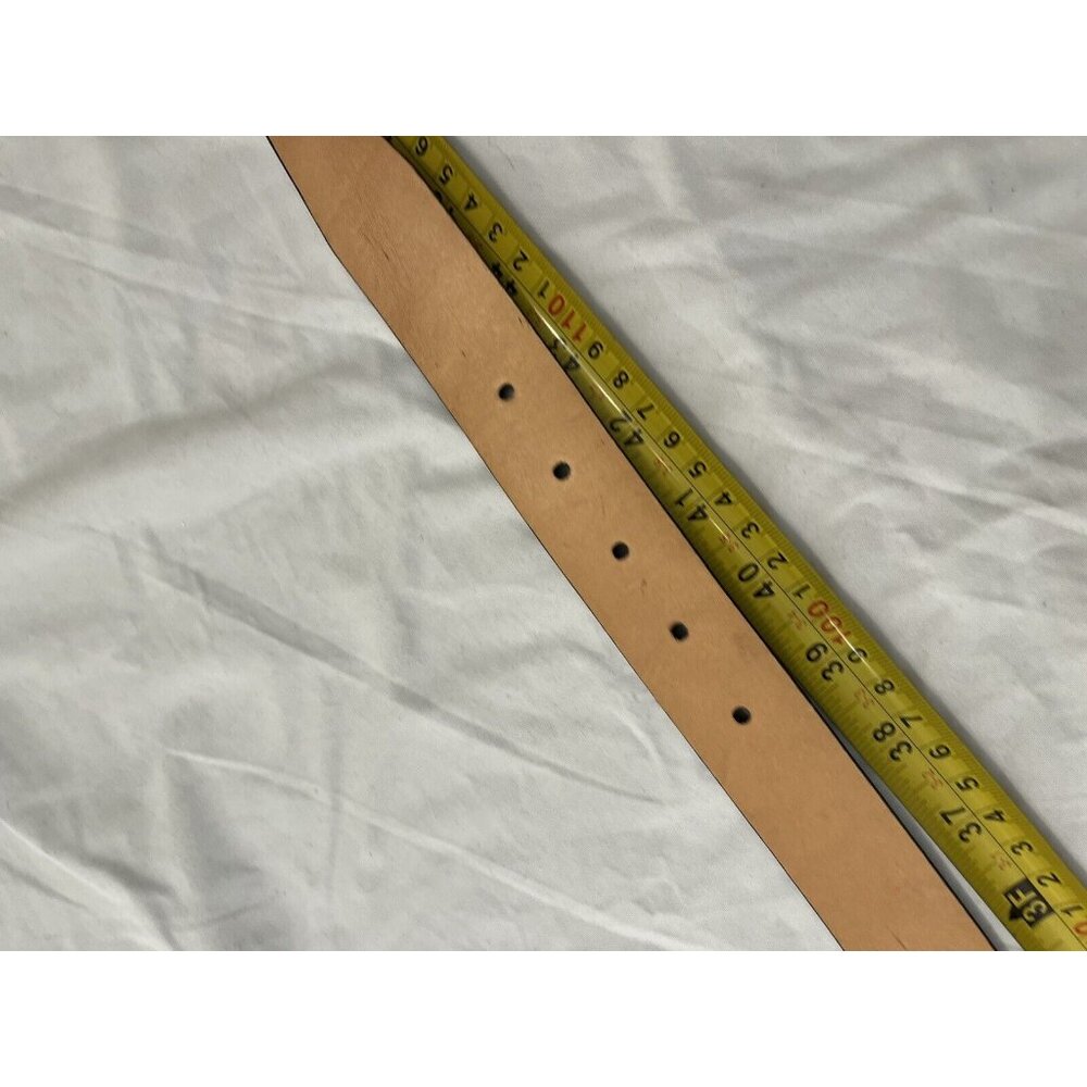 Men's Kirkland Italian Full-Grain Leather Belt Black Sz 40 EUC - Picture 9 of 10